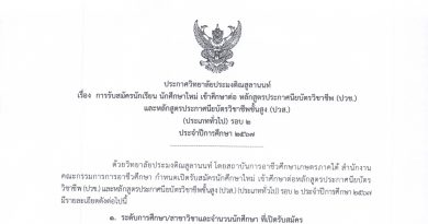 ประกาศวิทยาลัยประมงติณสูลานนท์ เรื่อง การรับสมัครนักเรียน นักศึกษาใหม่ เข้าศึกษาต่อ หลักสูตร ปวช. และหลักสูตร ปวส. ประเภททั่วไป รอบ 2 ประจำปีการศึกษา 2567